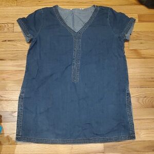 Soft Surroundings TENCEL Blue Tunic Top